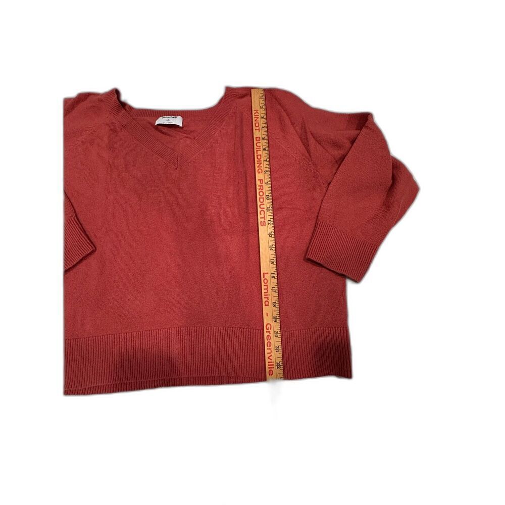 Old Navy Sosoft V-Neck Sweater Rust Pink Size XL - Picture 4 of 6